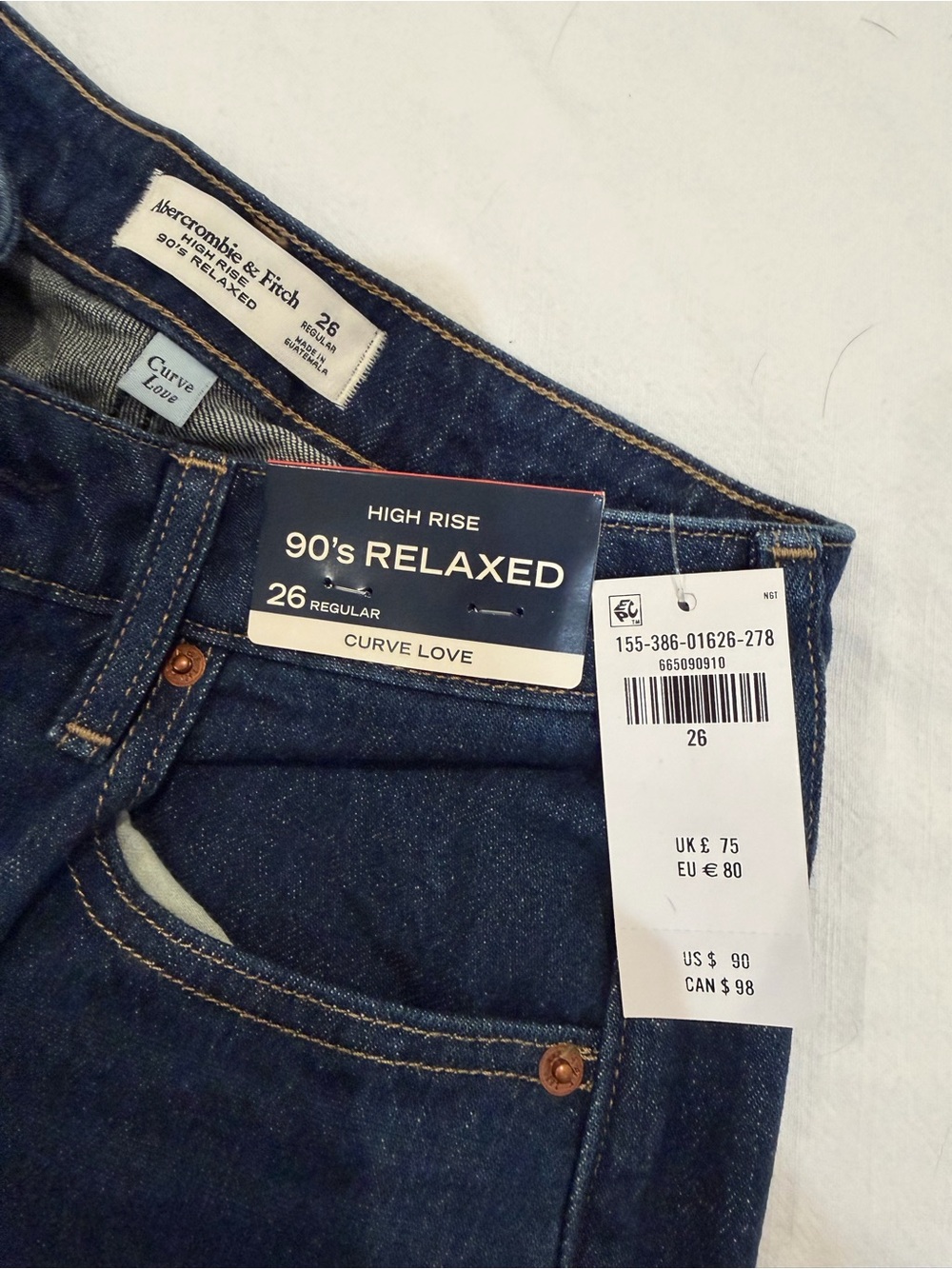Abercrombie Curve Love High Rise 90s Relaxed Jeans - Picture 5 of 5
